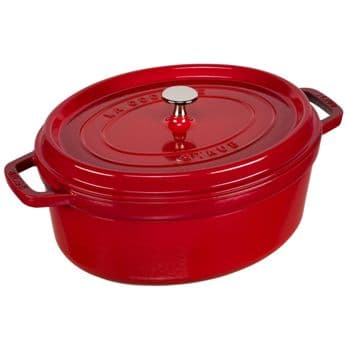 Foto: Staub La Cocotte 31cm oval, Kirsch-rot, Gusseisen