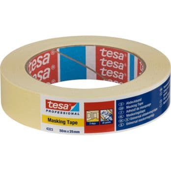 Foto: Tesa Kreppband 50m x 25mm Standard beige 04323