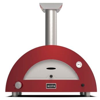 Foto: Alfa Forni Moderno 2 Pizze Hybrid-Pizzaofen Antique Red