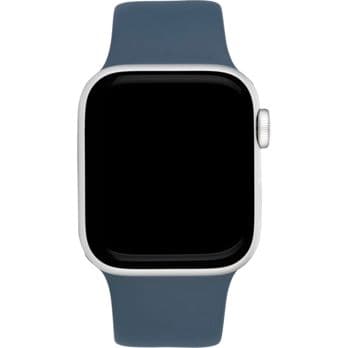 Foto: Apple Watch SE GPS 44mm Alu Silber/Sturmblau Sportarmb. S/M