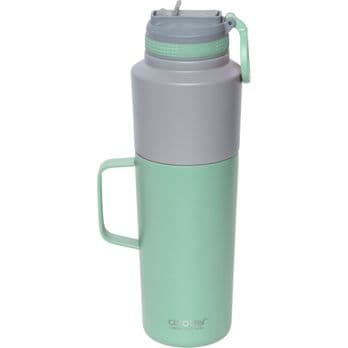 Foto: Asobu Twin Pack Bottle with Mug Mint, 0.9 L + 0.6 L