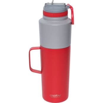 Foto: Asobu Twin Pack Bottle with Mug Rot, 0.9 L + 0.6 L