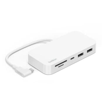 Foto: Belkin CONNECT USB-C 6-in-1 Multiport-Hub+ Halter INC011btWH