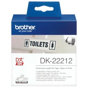 Foto: Brother Endlosetiketten Film weiß, 15,24 m x 29 mm   DK-22211