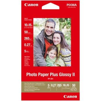 Foto: Canon PP-201 10x15 cm, 50 Blatt Photo Paper Plus Glossy II 265 g