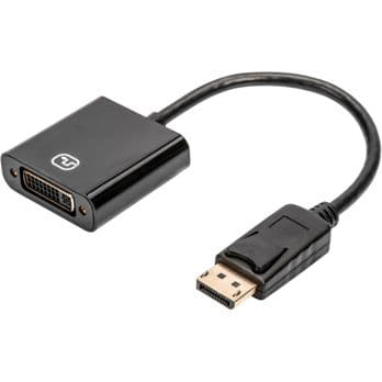 Foto: DIGITUS DisplayPort Adap./ Konv. DP-DVI (24+5) Kabel  15cm schw.