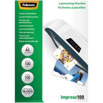 Foto: Fellowes Laminierfolie A5 100 mic glänzend - 100 Stück