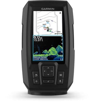 Foto: Garmin Striker Vivid 4cv mit GT20-TM-Geber