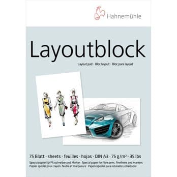 Foto: Hahnemühle Layout-Block A 3 75 Blatt 75 g