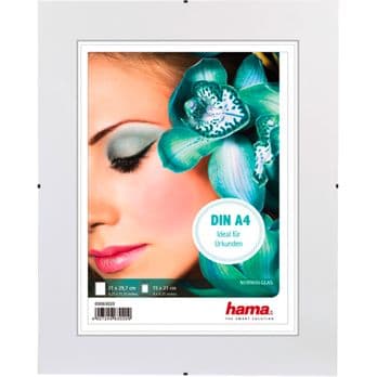 Foto: Hama Clip-Fix PS DIN A4  21x29,7 rahmenlos Polystyrol       61595