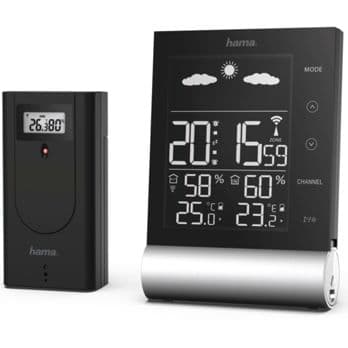 Foto: Hama Wetterstation Black Line schwarz                   186417