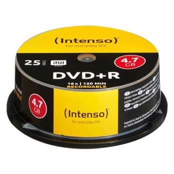 Foto: 1x25 Intenso DVD+R 4,7GB 16x Speed, Cakebox