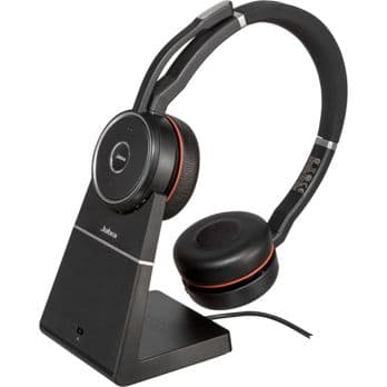 Foto: Jabra Evolve 75 SE MS Wireless On-Ear Headset m. Ladestation