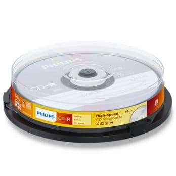 Foto: 1x10 Philips CD-R 80Min 700MB 52x SP