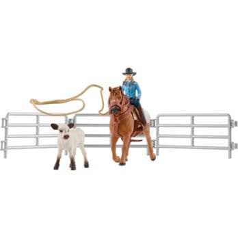 Foto: Schleich Farm World     42577 Team Roping mit Cowgirl