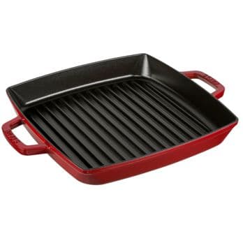 Foto: Staub Grillpfanne induktion quadratisch 28cm rot