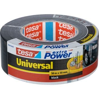 Foto: Tesa Gewebekleb. 50m x 50mm extra Power schwarz 56389