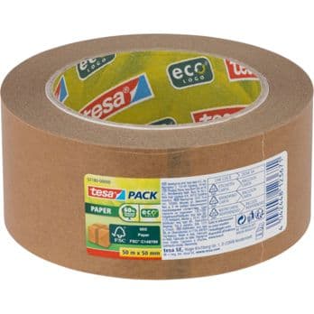 Foto: Tesa Packband 50m x 50mm Paper eco braun 57180