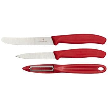 Foto: Victorinox Swiss Classic Gemüsemesser-Set 3 tlg. rot