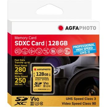 Foto: AgfaPhoto SDXC UHS II      128GB Professional High Speed U3 V90