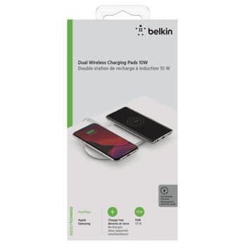 Foto: Belkin BOOST Charge wirel. Dual 2x10W Pad+Netzt.weiß WIZ002vfWH