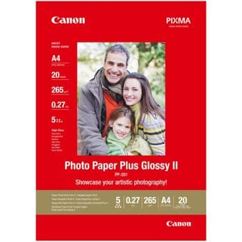 Foto: Canon PP-201 A 4 20 Blatt  265 g Photo Paper Plus Glossy II