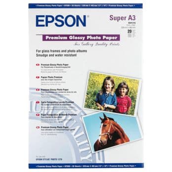 Foto: Epson Premium Glossy Photo Paper A 3+, 20 Blatt, 255 g   S 041316
