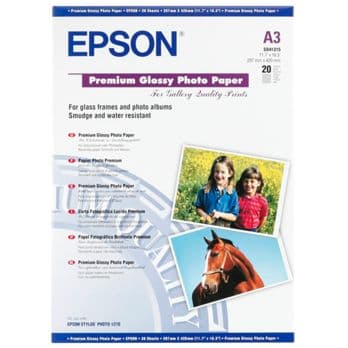 Foto: Epson Premium Glossy Photo Paper A 3, 20 Blatt, 255 g    S 041315