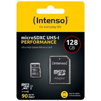 Foto: Intenso microSDXC          128GB Class 10 UHS-I U1 Performance