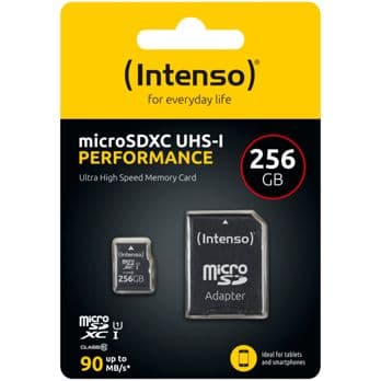 Foto: Intenso microSDXC          256GB Class 10 UHS-I U1 Performance