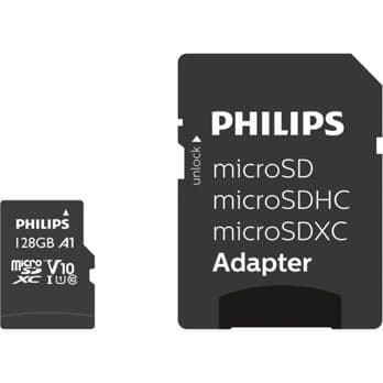 Foto: Philips MicroSDXC Card     128GB Class 10 UHS-I U1 incl. Adapter