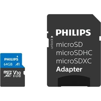 Foto: Philips MicroSDXC Card      64GB Class 10 UHS-I U3 incl. Adapter