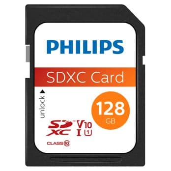 Foto: Philips SDXC Card          128GB Class 10 UHS-I U1