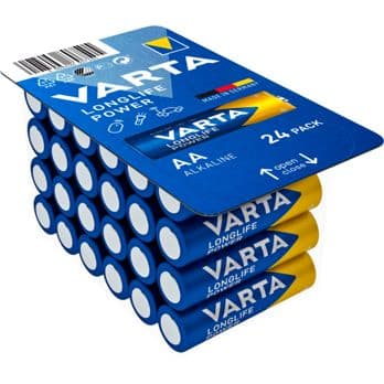 Foto: 1x24 Varta Longlife Power AA LR 6 Ready-To-Sell Tray Big Box