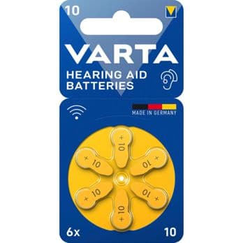Foto: 1x6 Varta Hearing Aid Batter. 10 Hörgeräte Batterien  24610101416
