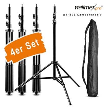 Foto: walimex WT-806 Lampenstativ 256cm                    4er Set