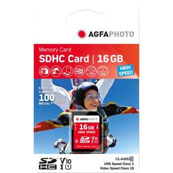 Foto: AgfaPhoto SDHC Karte        16GB High Speed Class 10 UHS I U1 V10