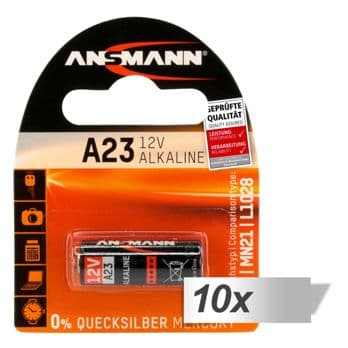 Foto: 10x1 Ansmann Alkaline A23 12 V f. Fernbedienungen