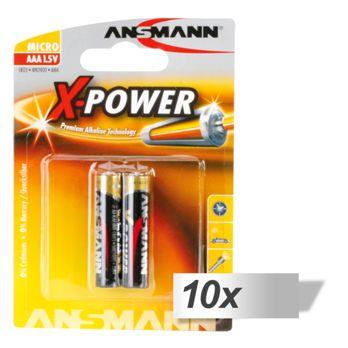 Foto: 10x2 Ansmann Alkaline Micro AAA LR 03 X-Power