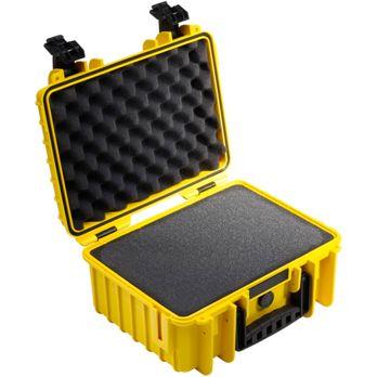 Foto: B&W Outdoor Case Type 3000 gelb mit Schaumstoff Inlay