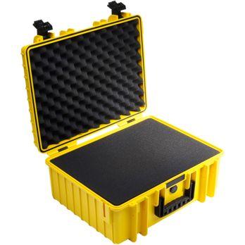 Foto: B&W Outdoor Case Type 6000 gelb mit Schaumstoff Inlay