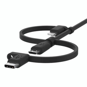 Foto: Belkin BOOST Charge Univ. Kabel 1,2m Lightn./Micro/USB-C - USB-A