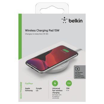 Foto: Belkin BOOST Charge wirel. Pad 15W USB-C Kabel + Netzteil weiß