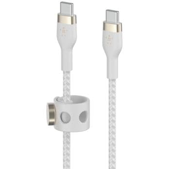 Foto: Belkin Flex USB-C/USB-C bis 60W 1m, weiß            CAB011bt1MWH