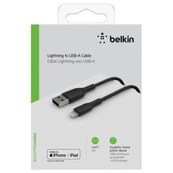 Foto: Belkin Lightning Lade/Sync Kabel 2m, PVC, schwarz, mfi zert.