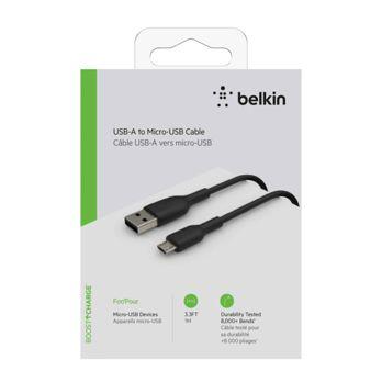 Foto: Belkin Micro-USB/USB-A 1m PVC schwarz             CAB005bt1MBK