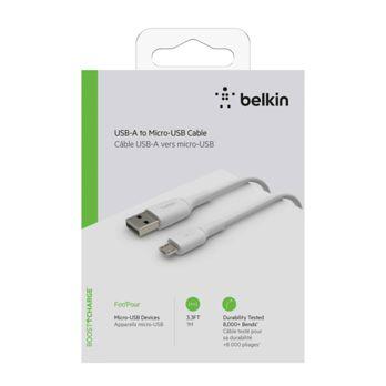 Foto: Belkin Micro-USB/USB-A 1m PVC weiß                CAB005bt1MWH