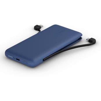 Foto: Belkin Power Bank 18W 10.000mAh USB-C+Light.Kab.blau BPB006BTBLU