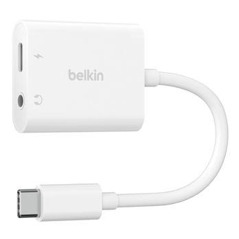 Foto: Belkin RockStar 3,5mm Audio- und USB-C Ladeadap. weiß  NPA004btWH