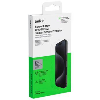 Foto: Belkin Screenforce UltraGlass2 antibakt. iPhone 15 Pro OVA133zz
